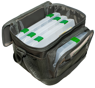 Сумка Fisherman Ф43М-К рыболовная (27*21*19) с 5 коробками