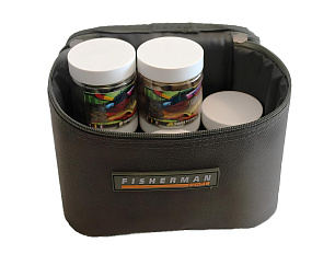 Кофр Fisherman Ф65/2 для банок с приманкой (21*14*14) на 12 шт.
