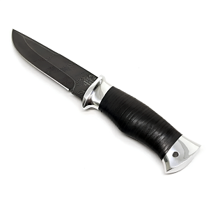 Нож туристич. Н8, ст.9ХС-70С2ХА, дюраль,кожа