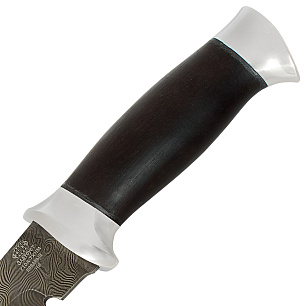 Нож туристич. Н8, ст.У10А-7ХНМ, дюраль,граб