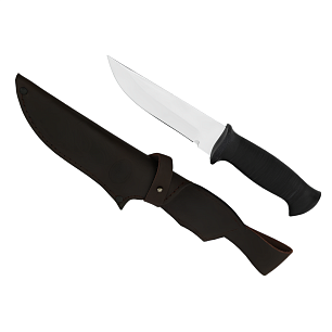 Нож туристич. Н8, ст.ЭИ-107, текстолит,кожа